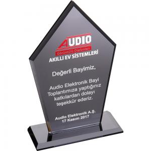 Kristal Plaket ( 12 x 21 cm )