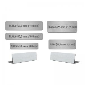 Metal Plaka (60,0 mm x 10,0 mm)